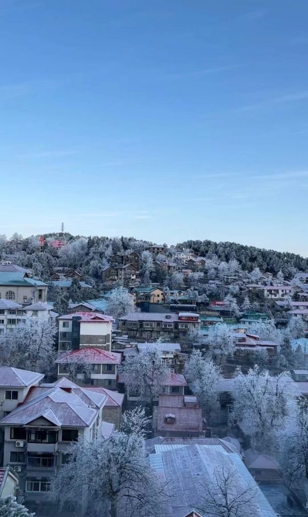 庐山雪景